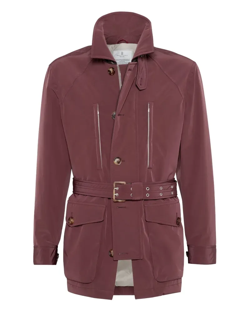 Brunello Cucinelli Safarijacke mit Gürtel - Rot Rot