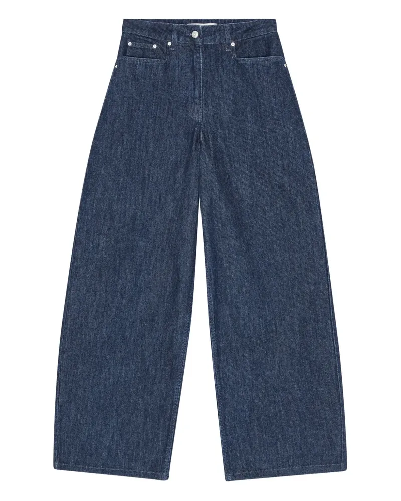 REMAIN Cocoon Five-Pocket-Jeans - Blau Blau