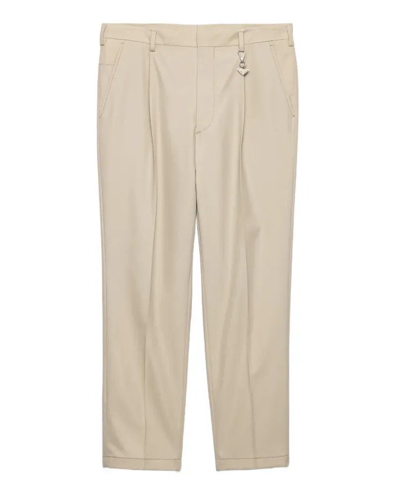 Prada pleat detail trousers - Nude Nude