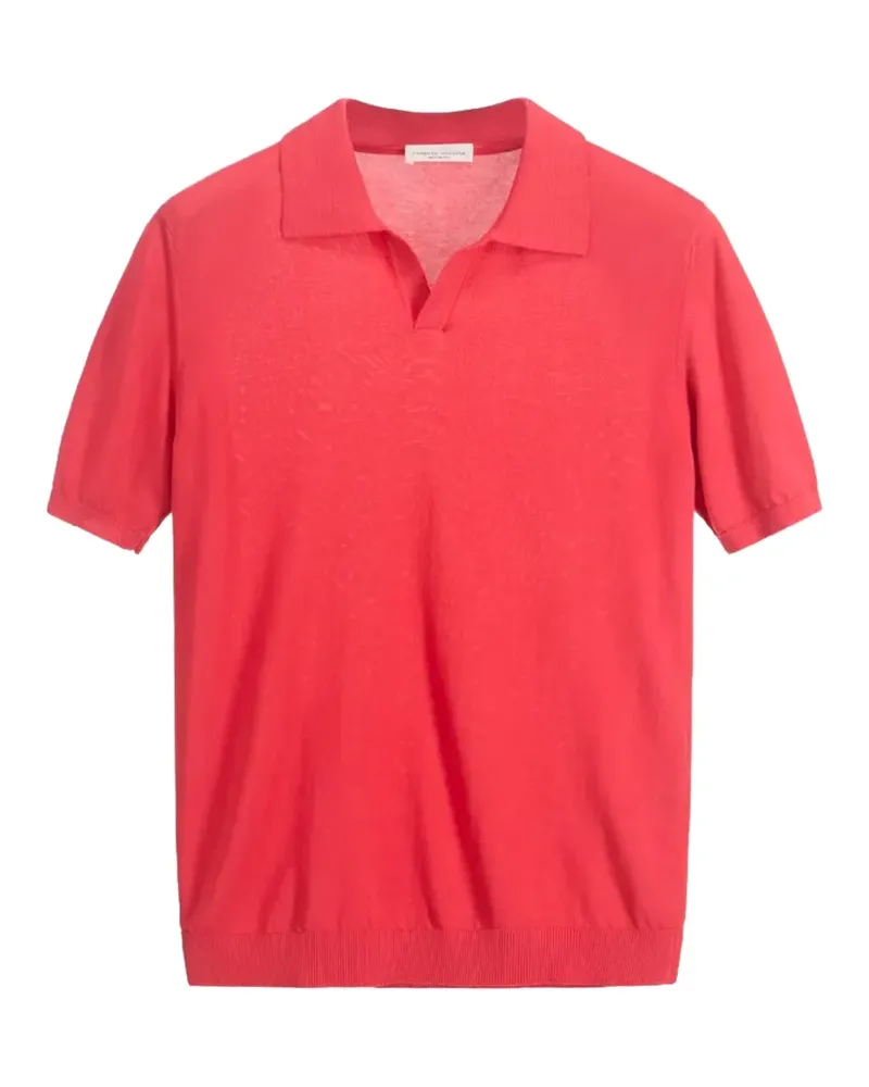 Roberto Collina Poloshirt mit kurzen Ärmeln - Rot Rot