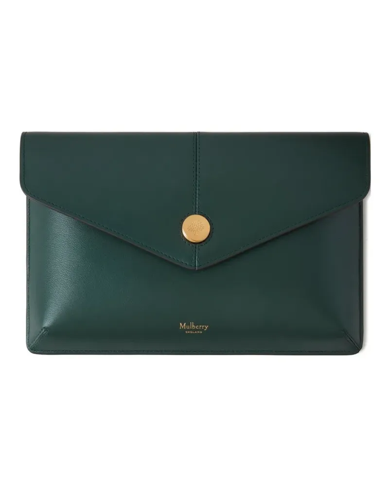 Mulberry envelope press-stud clutch bag - Grün Grün