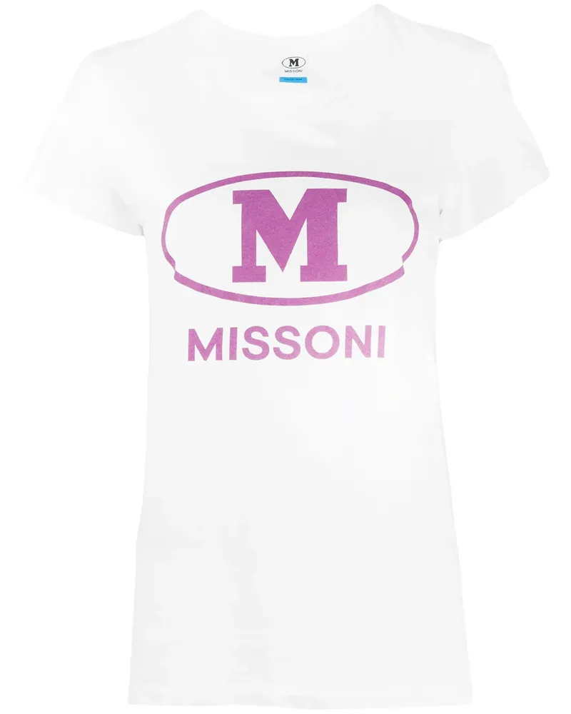 Missoni T-Shirt mit Logo-Print - Weiß Weiß
