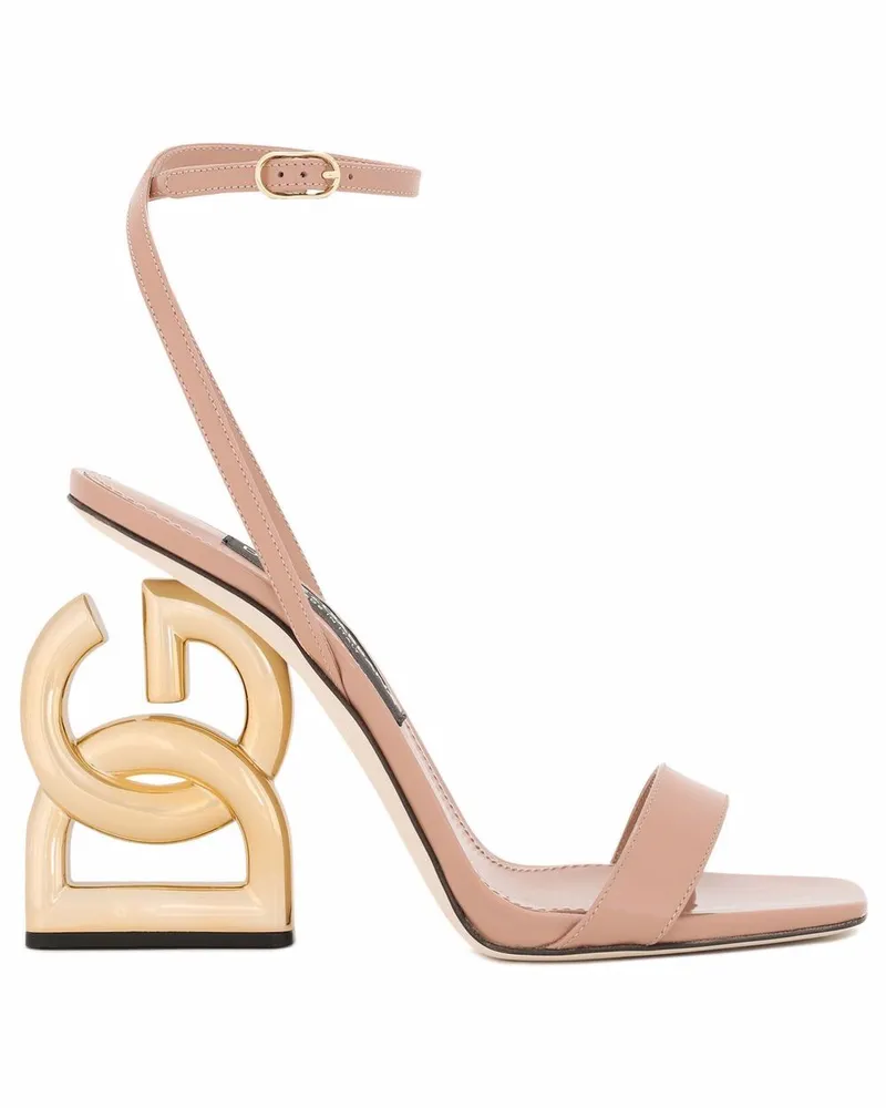 Dolce & Gabbana 3.5 Sandalen aus Lackleder 105mm - Nude Nude