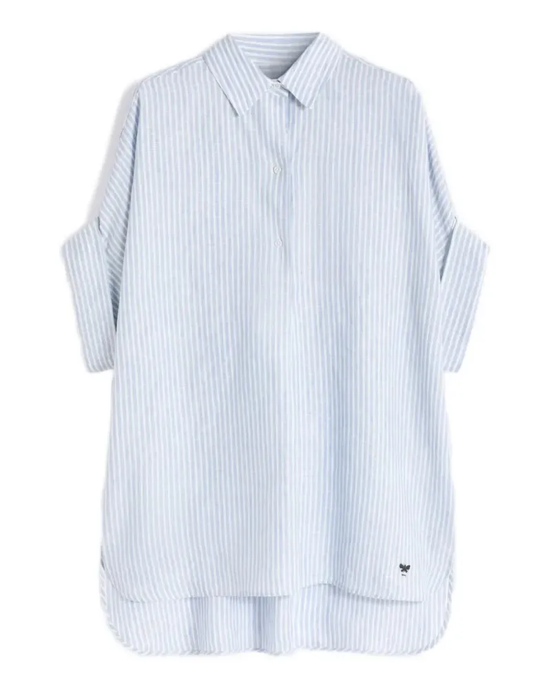 Max Mara printed linen shirt - Blau Blau