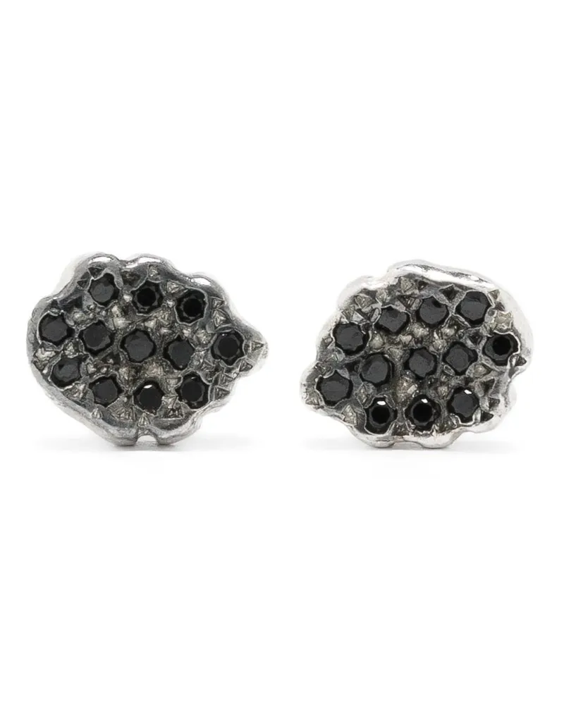 Rosa Maria Kristall-Ohrringe aus Sterlingsilber Silber