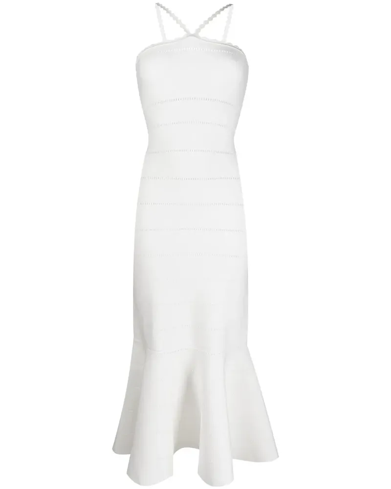 Victoria Beckham Kleid mit Cut-Outs - Weiß Weiß