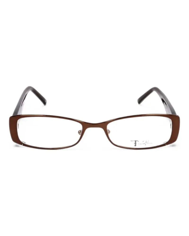 Emilio Pucci Brille mit eckigem Gestell - Braun Braun