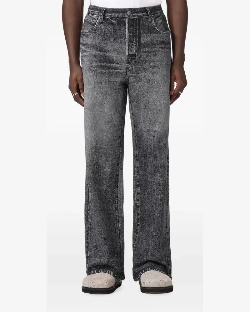 AllSaints Lenny Wide-Leg-Jeans - Grau Grau