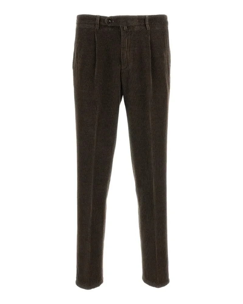 Briglia 1949 pleated corduroy trousers - Braun Braun