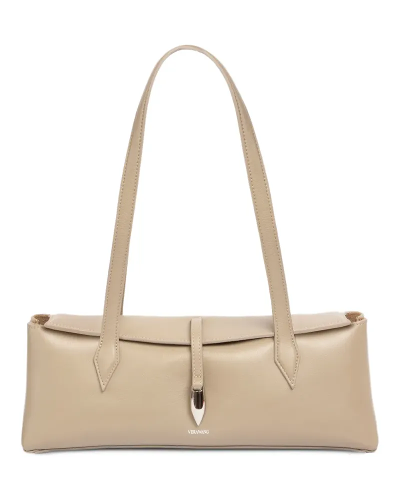 Vera Wang east-west leather shoulder bag - Nude Nude