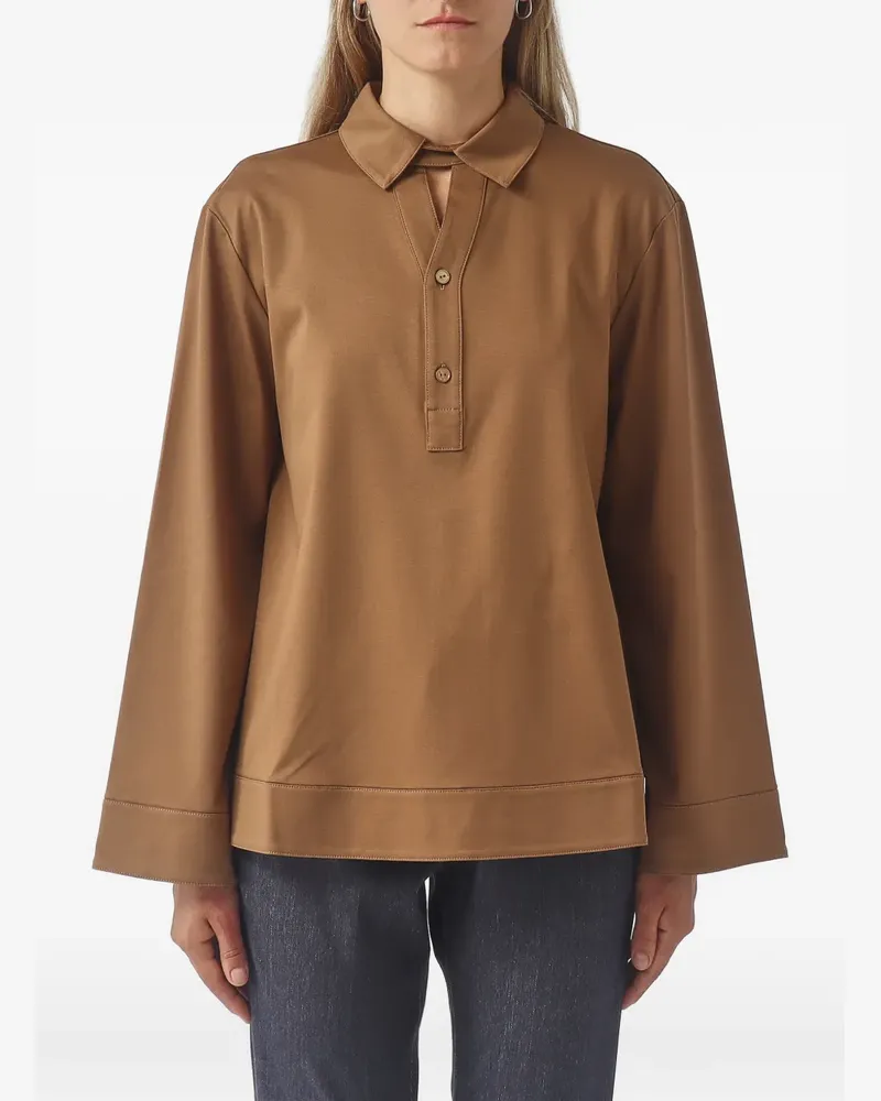 Max Mara long-sleeve polo top - Braun Braun