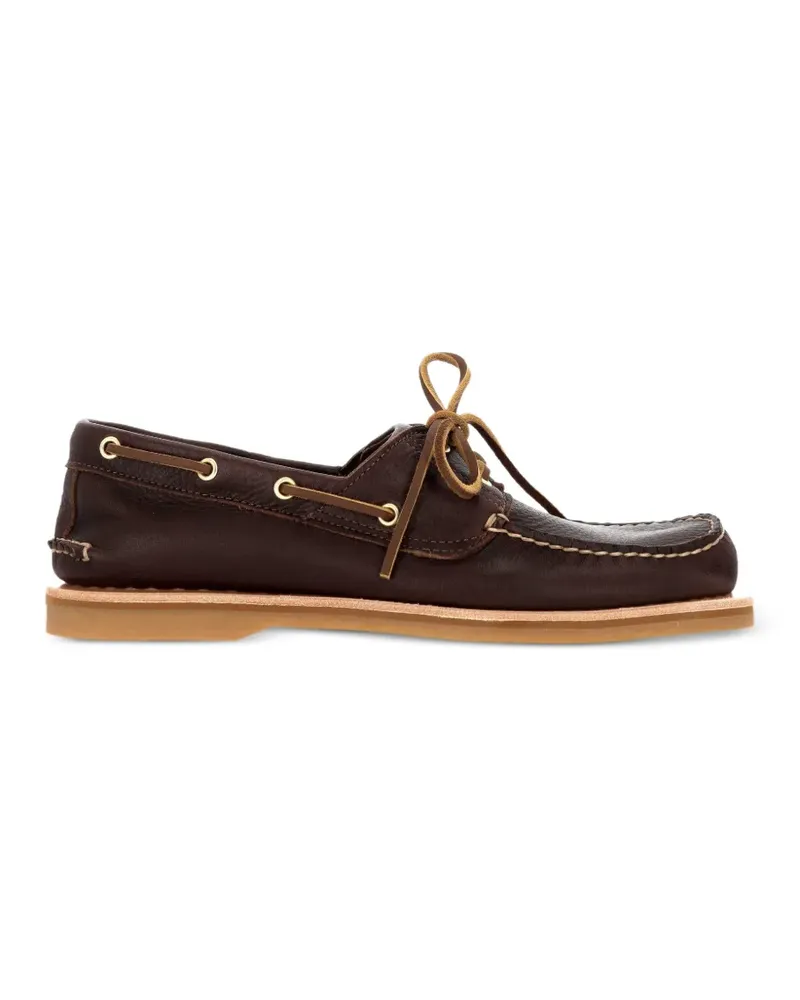 Timberland lace-up leather boat shoes - Braun Braun