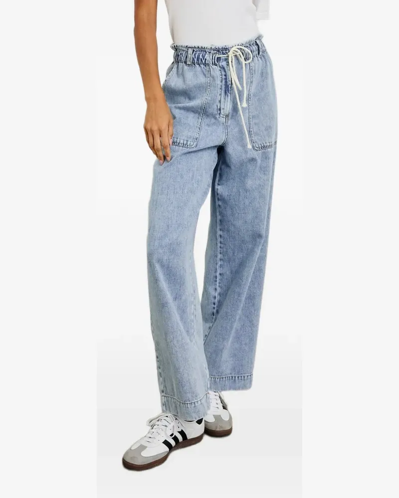 RAILS Ryan drawstring ruffled trousers - Blau Blau