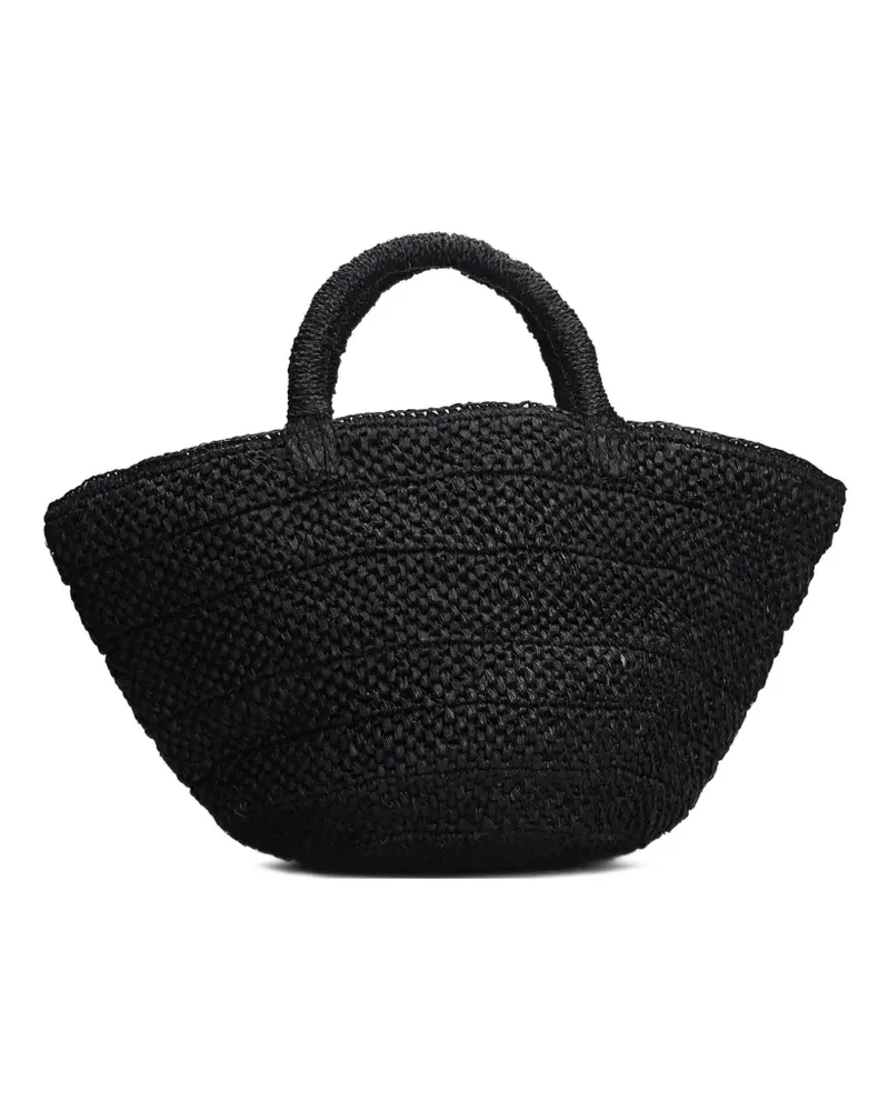 IBELIV woven top-handle tote bag - Schwarz Schwarz