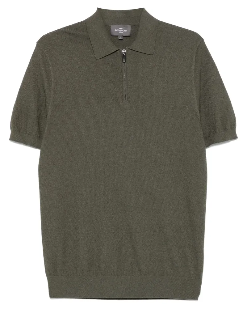 Eric Bompard Poloshirt aus Piqué mit Reißverschluss - Grün Grün