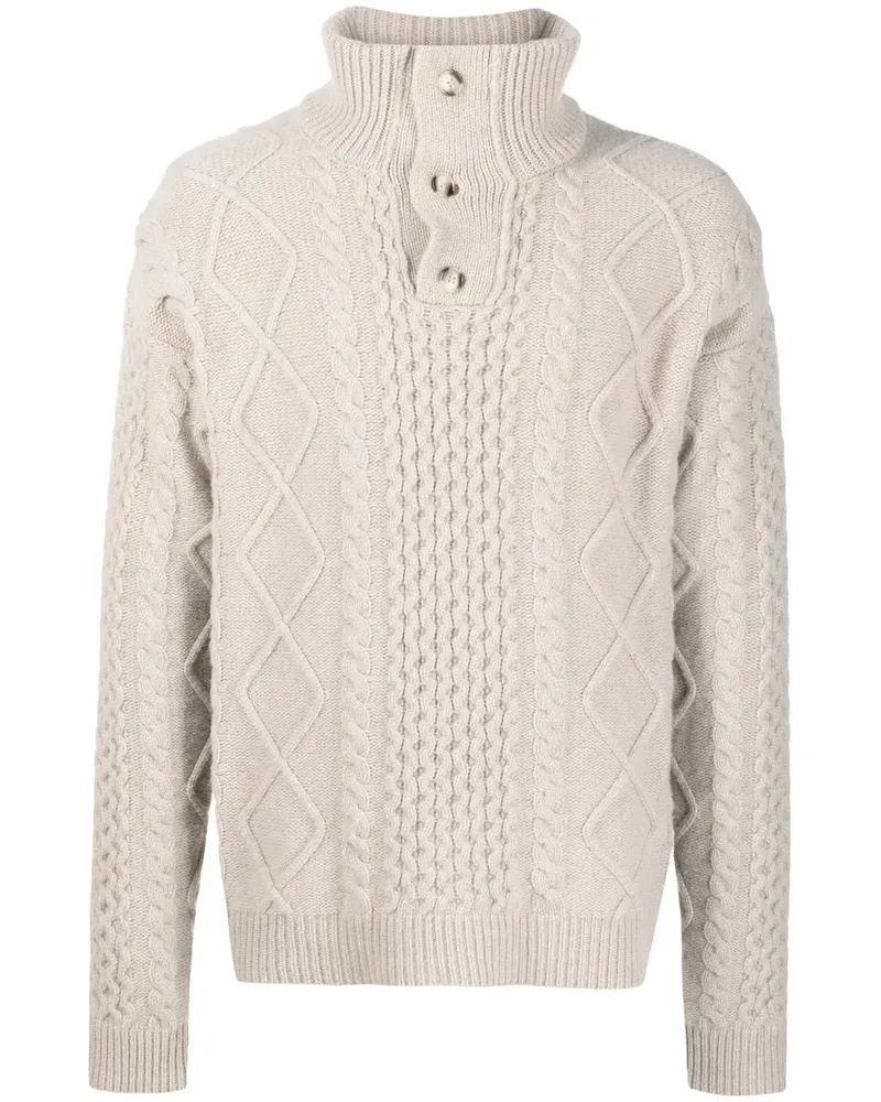 Nanushka Pullover mit Zopfmuster - Nude Nude