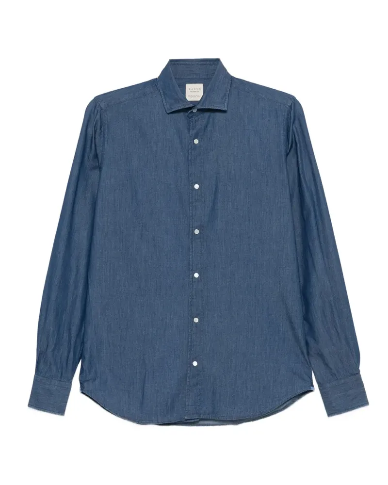 XACUS Klassisches Hemd - Blau Blau