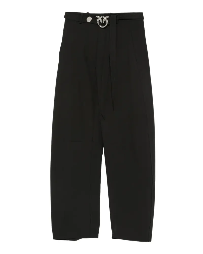 Pinko Ausgestellte Love Birds Hose - Schwarz Schwarz