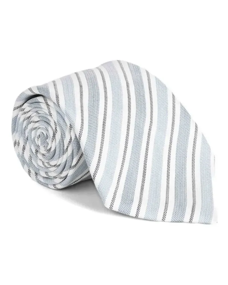 Ermenegildo Zegna striped tie - Blau Blau