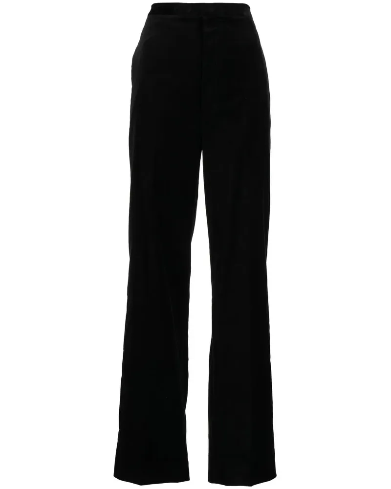ANOUKI High-Waist-Hose mit geradem Bein - Schwarz Schwarz