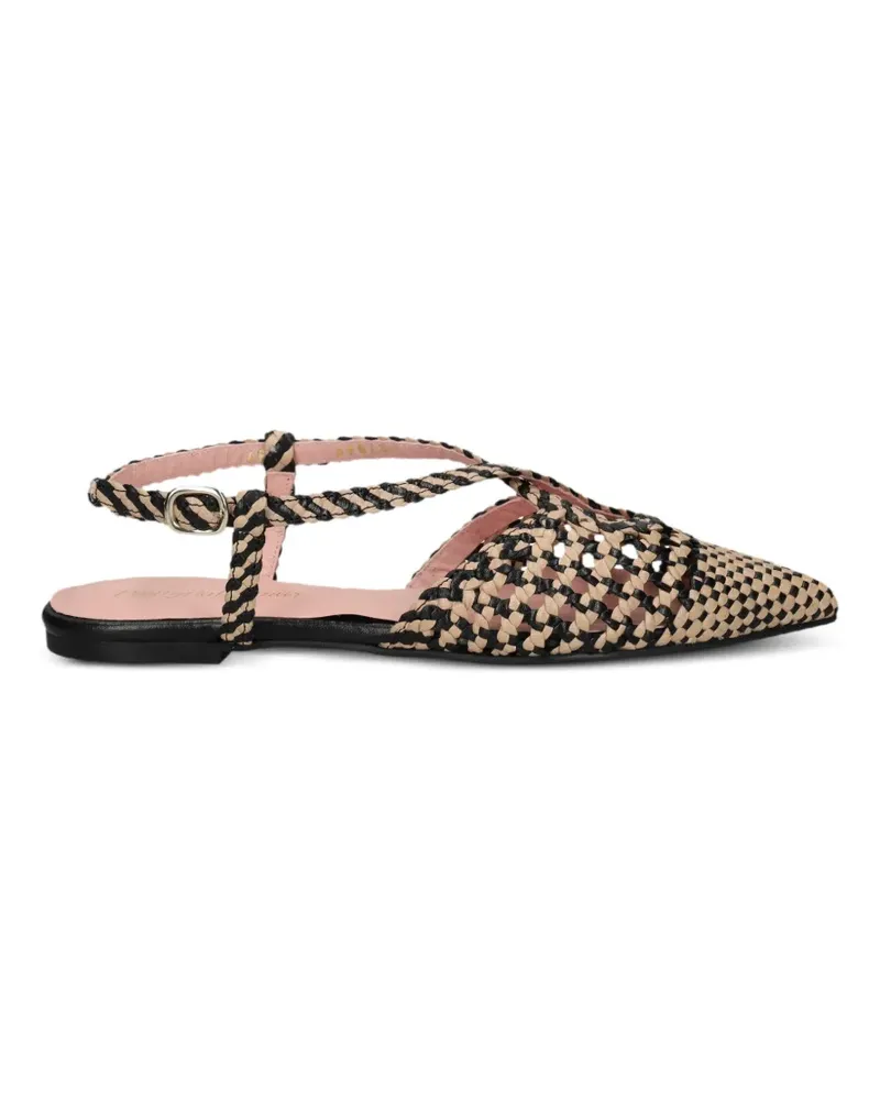 Pretty Ballerinas Ella slingback ballet flats - Schwarz Schwarz