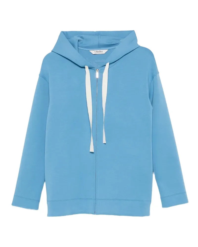 Max Mara Max Mara logo-print zip-up sweatshirt - Blau Blau
