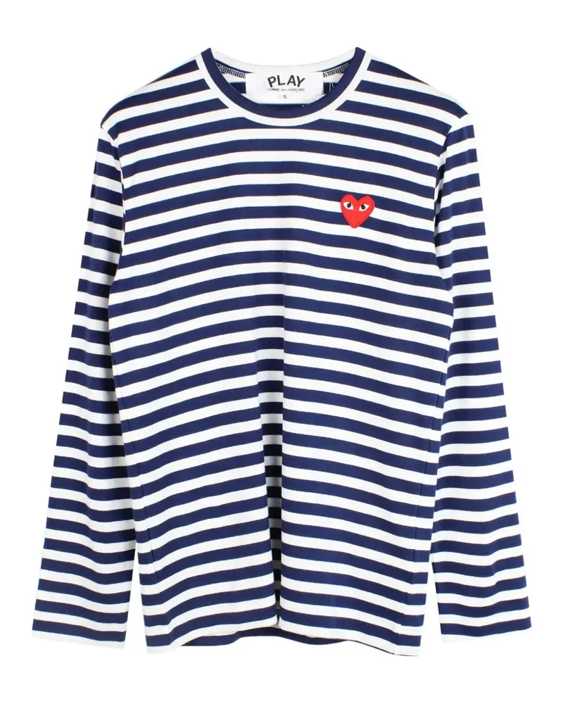 Comme des Garçons striped T-shirt - Blau Blau