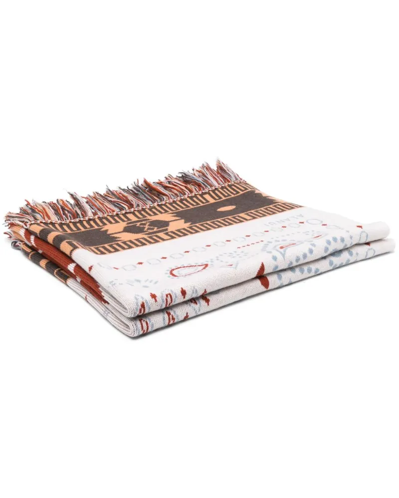 Alanui Decke aus Bandana-Jacquard (220cm x 120cm) - Nude Nude