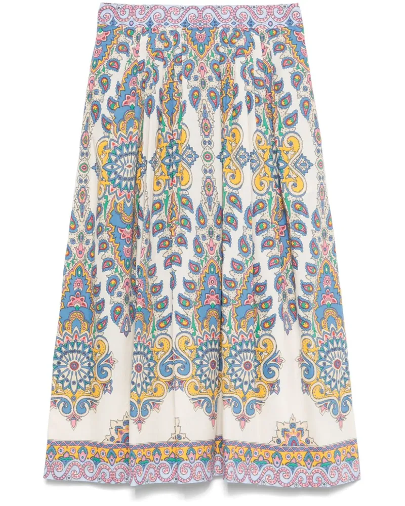 Etro Midirock mit Paisleymuster - Nude Nude