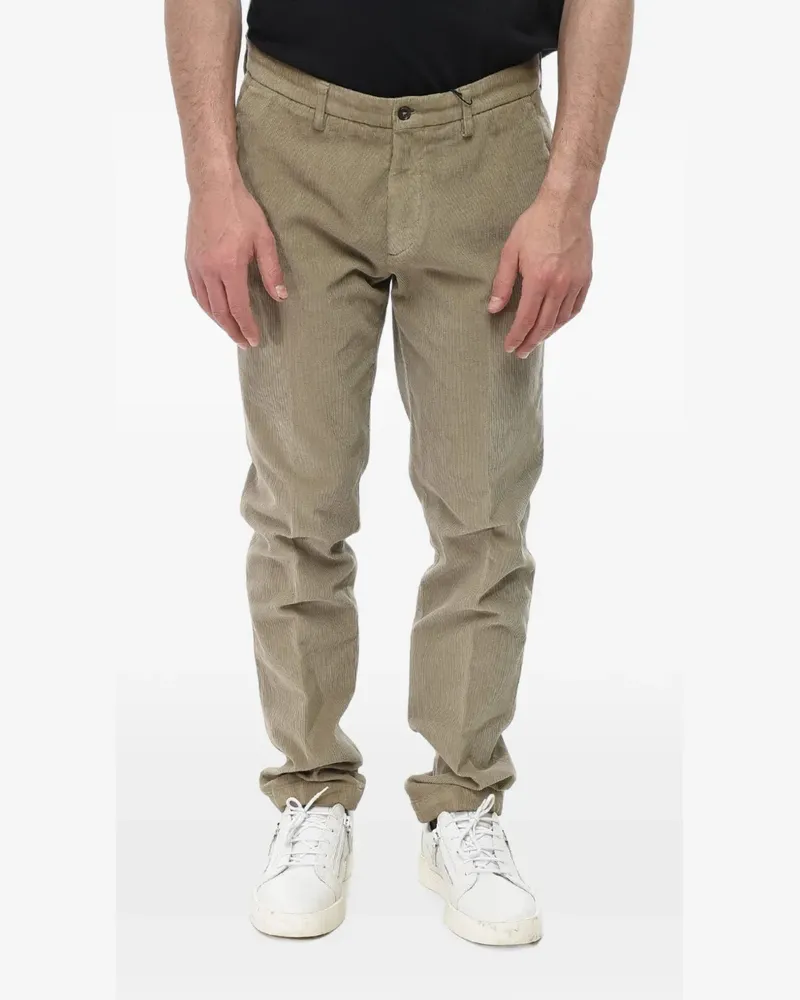 Corneliani corduroy tailored trousers - Nude Nude