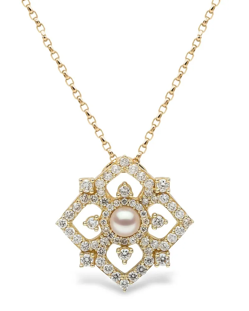 YOKO London 18kt Gelbgoldanhänger mit Diamanten Gold
