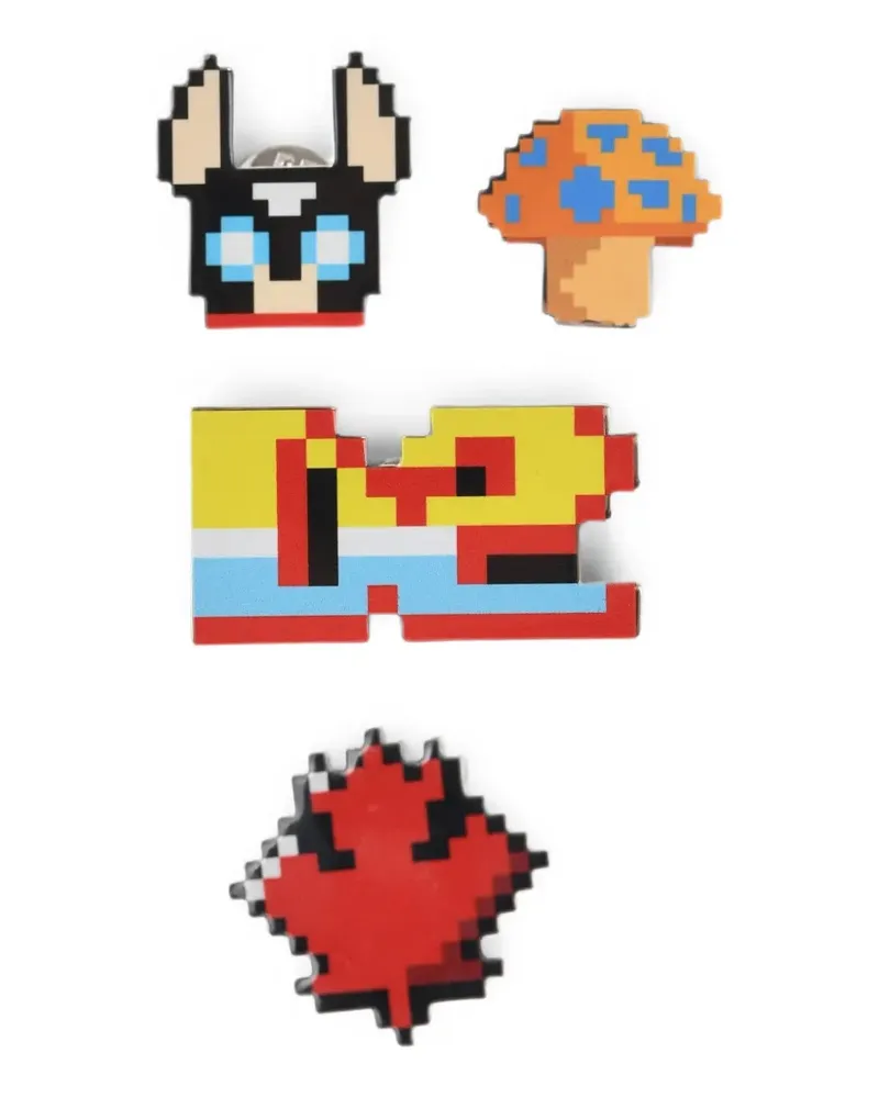 Dsquared2 Gaming Pixel-Art-Anstecknadeln - Gelb Gelb