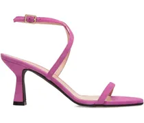 Riemensandalen aus Wildleder - Rosa