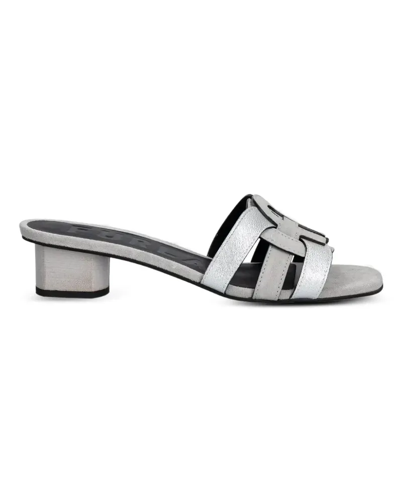 Furla logo-detailed sandals - Grau Grau