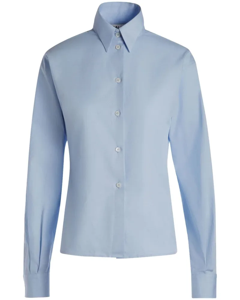Bally Hemd aus Popeline - Blau Blau