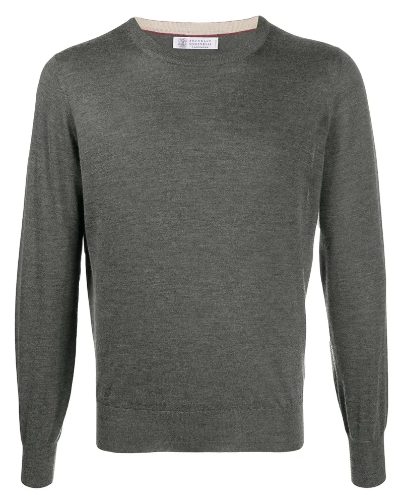 Brunello Cucinelli Pullover mit Rundhalsausschnitt - Grau Grau