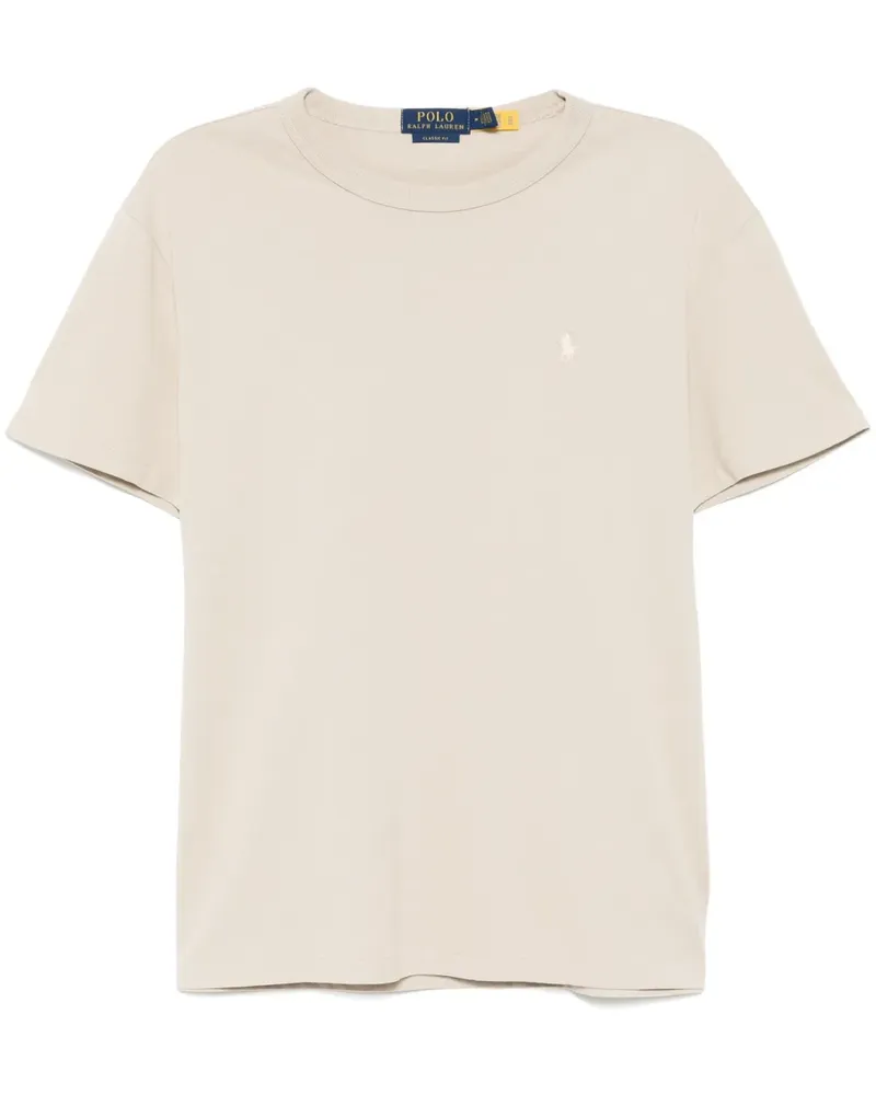 Ralph Lauren T-Shirt mit Polo Pony - Grau Grau