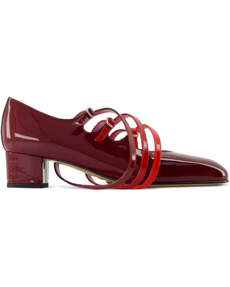 Carel Spaghetti Pumps aus Lackleder - Braun Braun