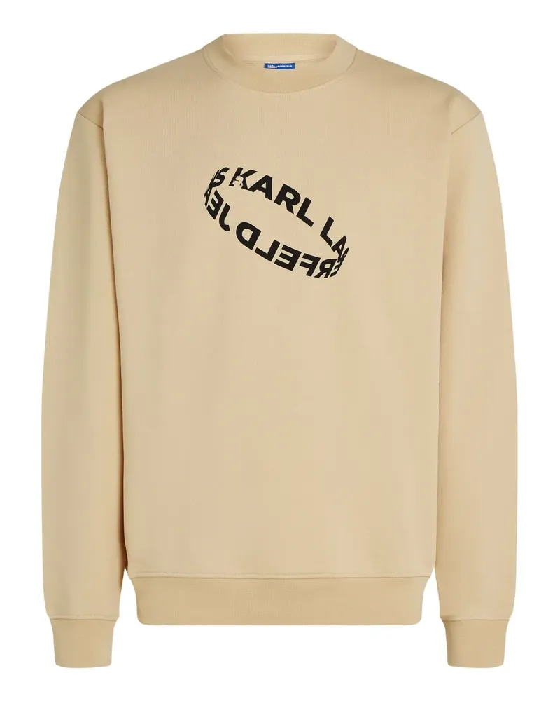 Karl Lagerfeld Sweatshirt mit Logo-Print - Nude Nude