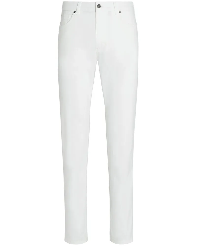 Ermenegildo Zegna Roccia Slim-Fit-Jeans - Weiß Weiß