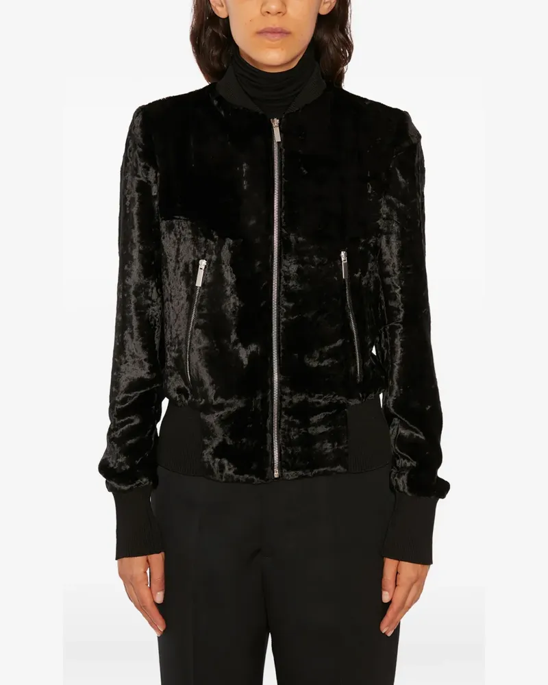 Sapio zip velvet bomber - Schwarz Schwarz