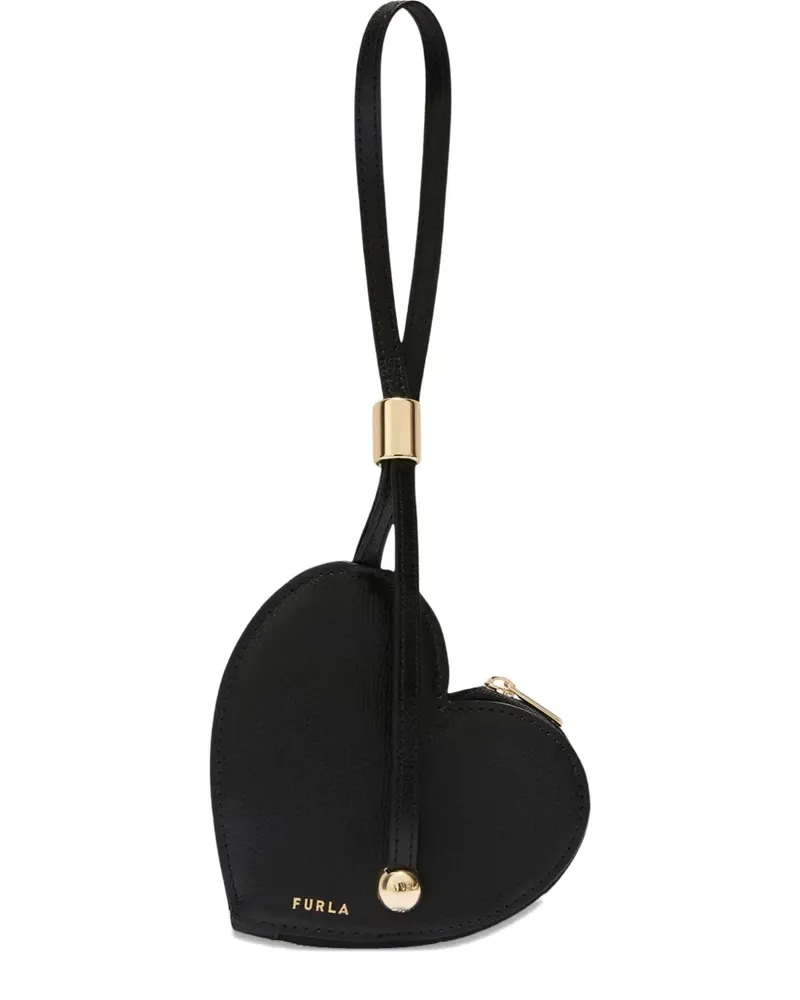 Furla Kleines Laura Portemonnaie mit Herz - Schwarz Schwarz