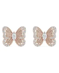 De Beers 18kt Portraits of Nature Butterfly Rotgoldohrstecker Rosa