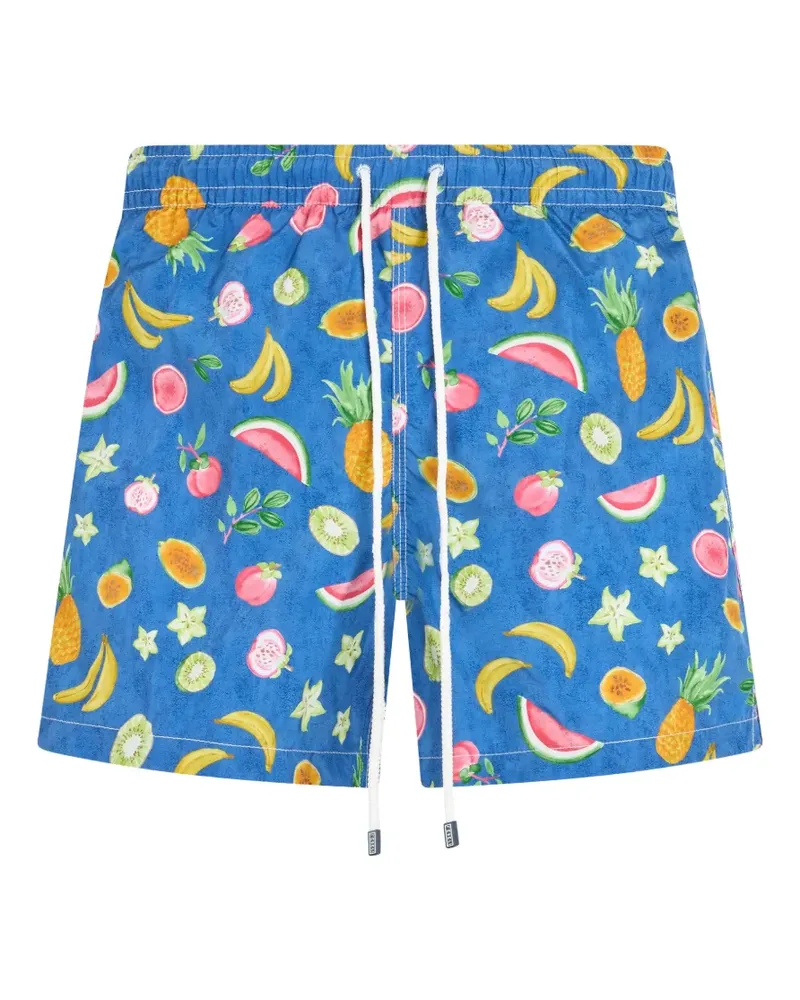 Fedeli fruit-print swim shorts - Blau Blau