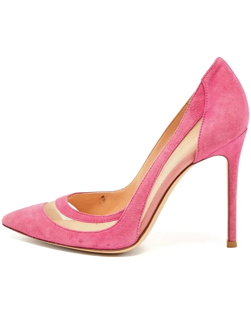 Gianvito Rossi Pre-owned Pumps mit Wildledereinsätzen 100mm - Rosa Rosa