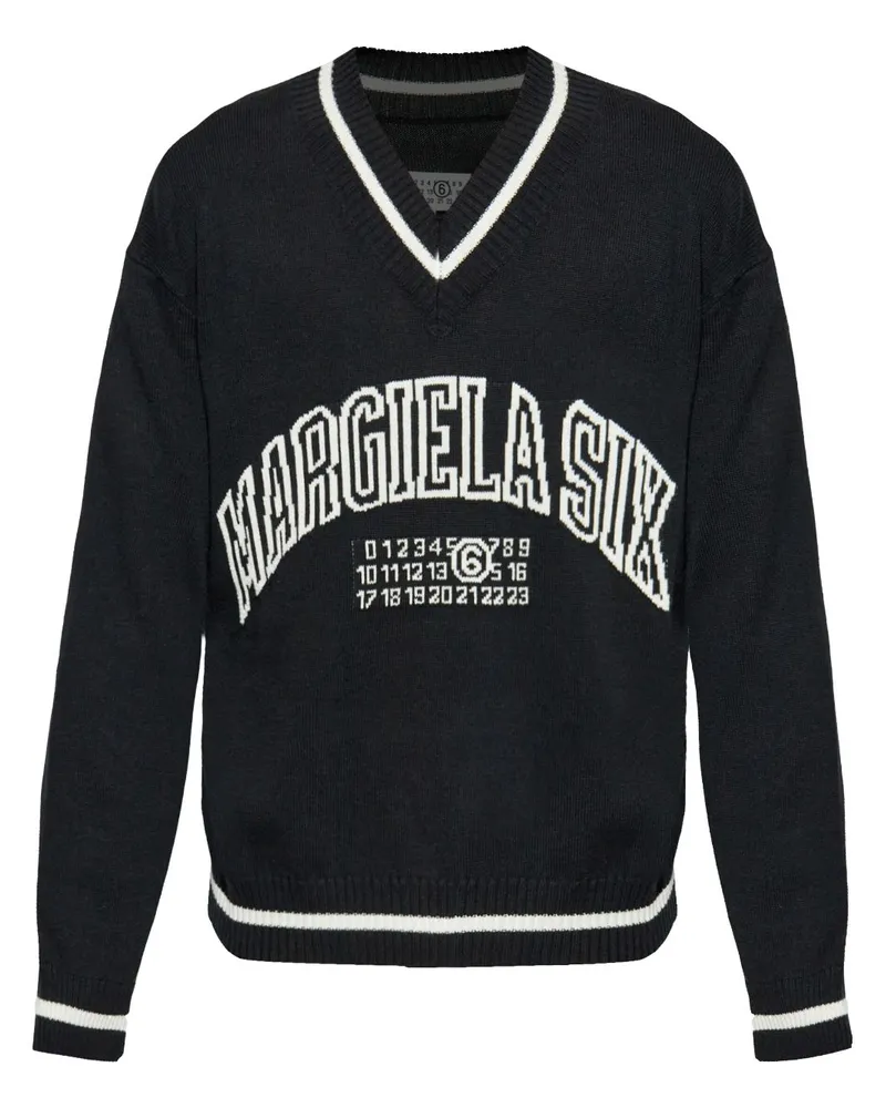 Maison Margiela Margiela Six Pullover - Schwarz Schwarz