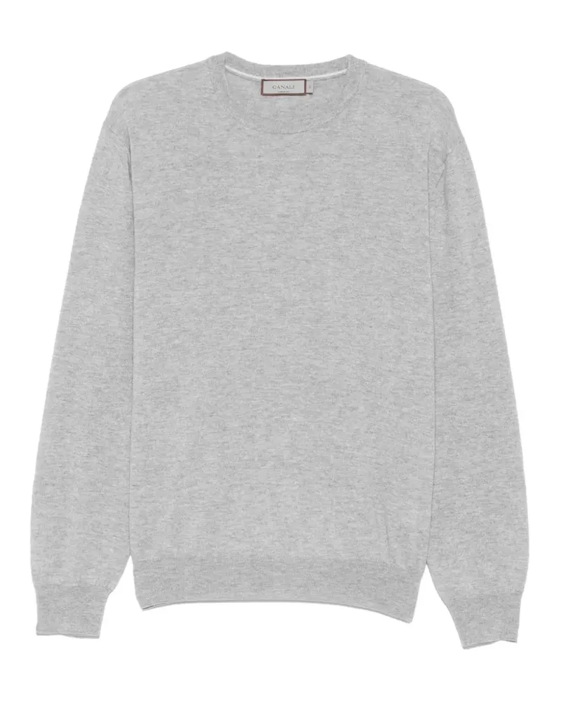 Canali Kaschmirpullover mit Rundhalsausschnitt - Grau Grau
