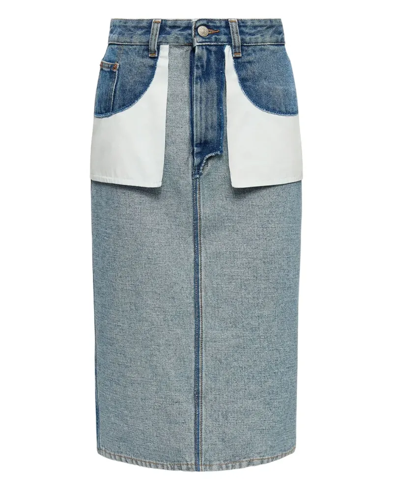 Maison Margiela Klassischer Midirock - Blau Blau
