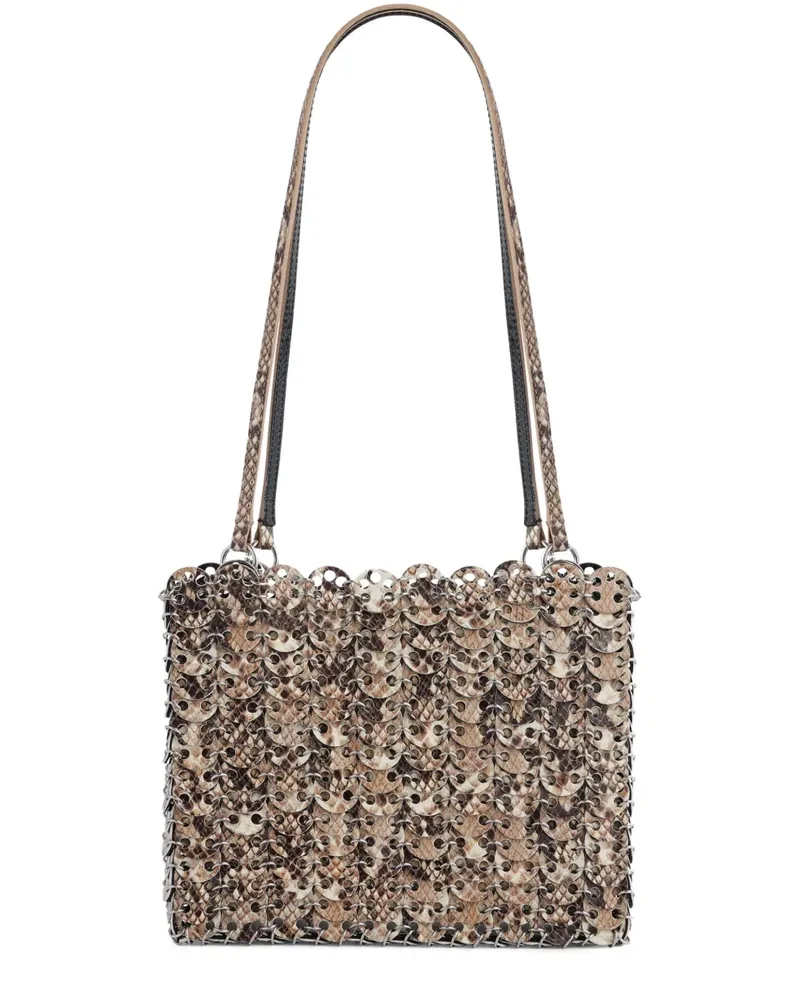 Paco Rabanne 1969 flip python-effect bag - Silber Silber