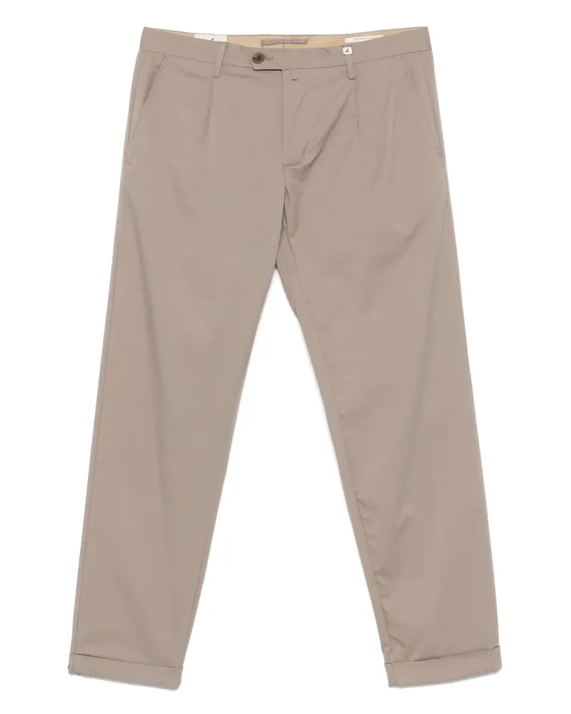 MYTHS Hose mit Faltendetail - Grau Grau